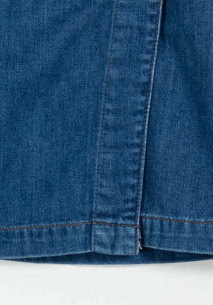 Jupe Portefeuille Bleue - Taille S/36 de la marque One Step | PARAD102682 - Vendu par Paradigme - Image 3