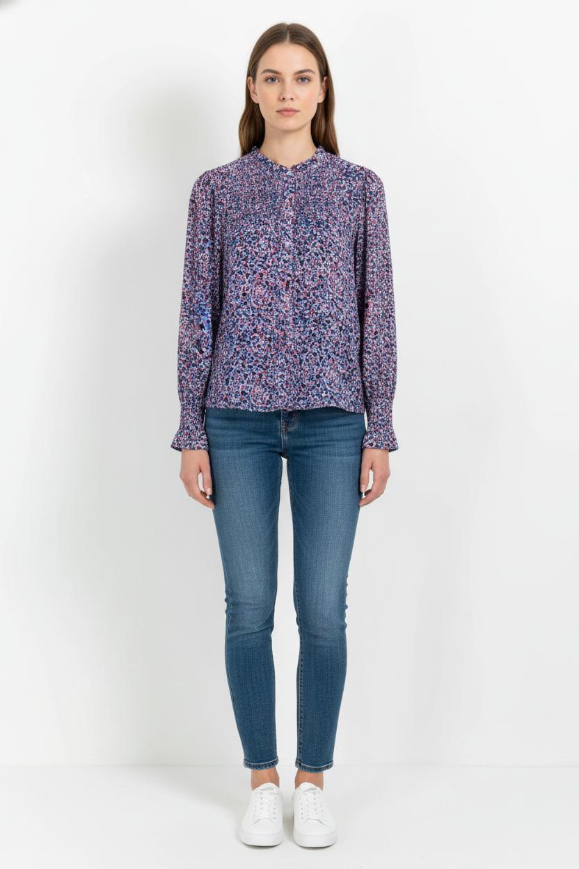 Blouse Multicolore - Taille XS/34 de la marque Suncoo | PARAD102685 - Vendu par Paradigme - Image 1