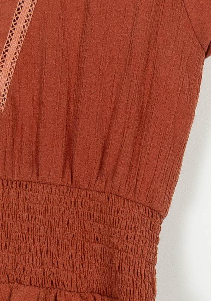 Robe Courte Orange - Taille XS/34 de la marque Suncoo | PARAD102688 - Vendu par Paradigme - Image 3