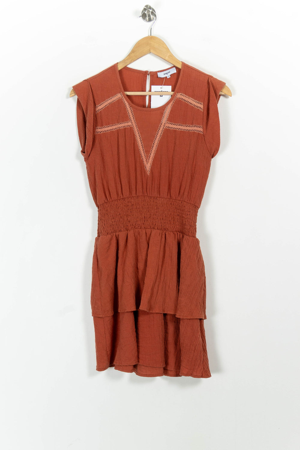 Robe Courte Orange - Taille XS/34 de la marque Suncoo | PARAD102688 - Vendu par Paradigme - Image 2