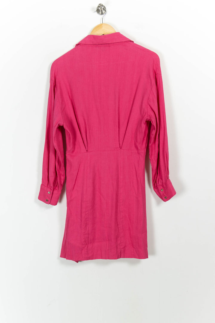 Robe Chemise Rose - Taille M/38 de la marque Maje | PARAD102689 - Vendu par Paradigme - Image 4