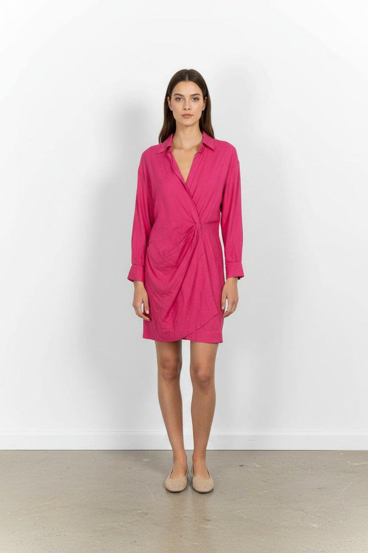Robe Chemise Rose - Taille M/38 de la marque Maje | PARAD102689 - Vendu par Paradigme - Image 1