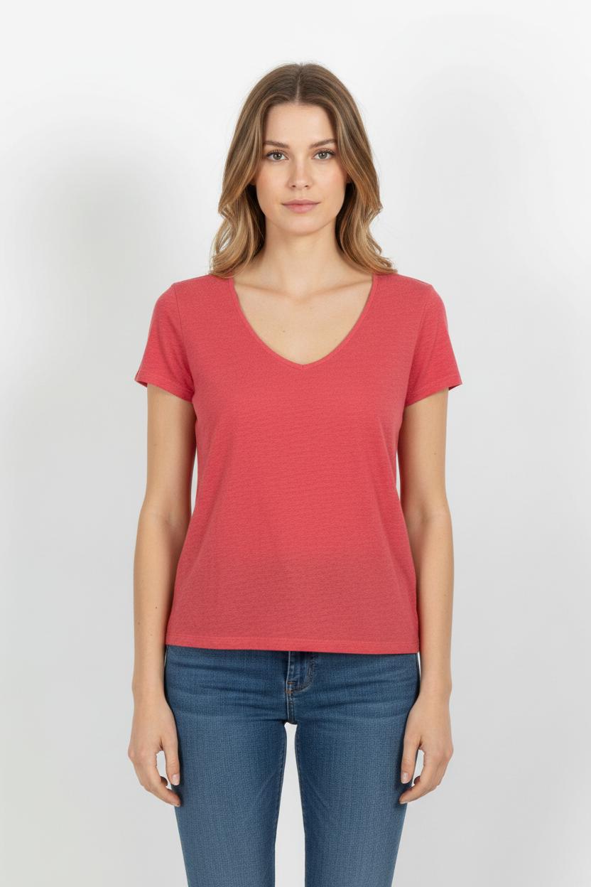 Tee-shirt Rose - Taille XS/34 de la marque ZAPA | PARAD102690 - Vendu par Paradigme - Image 1