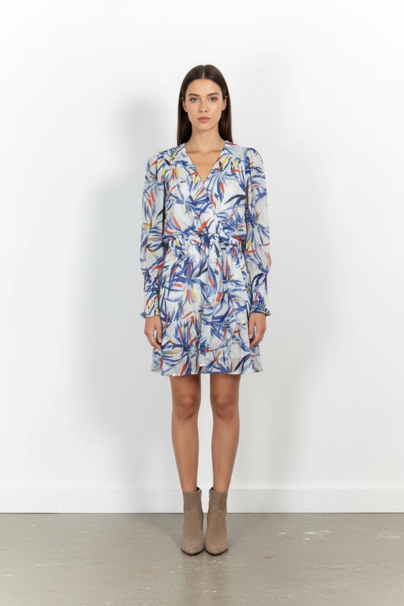 Robe Portefeuille Multicolore - Taille XS/34 de la marque Suncoo | PARAD102692 - Vendu par Paradigme - Image 1
