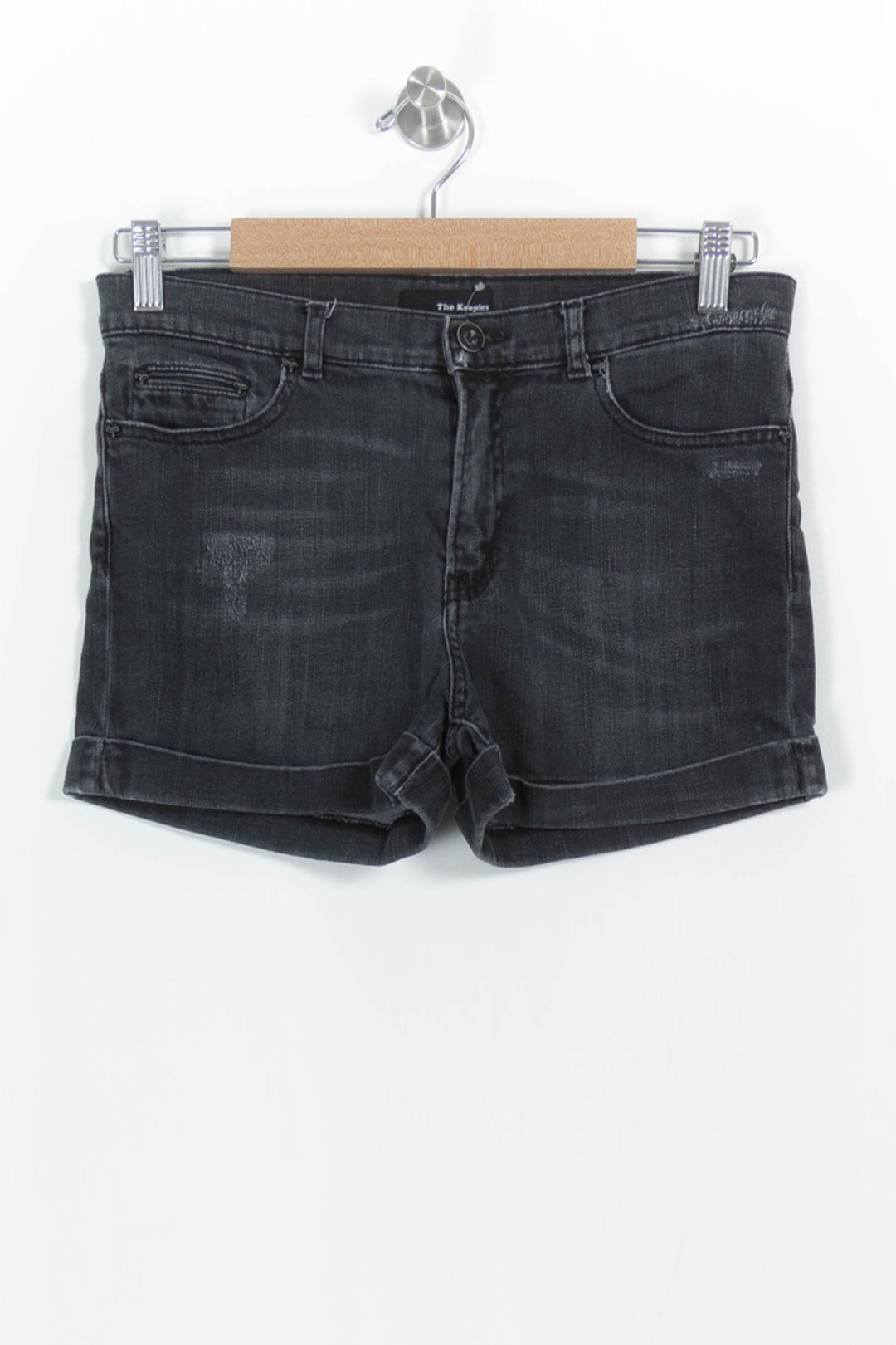 Short en Jean Noir - Taille S/36 de la marque The Kooples | PARAD102693 - Vendu par Paradigme - Image 2