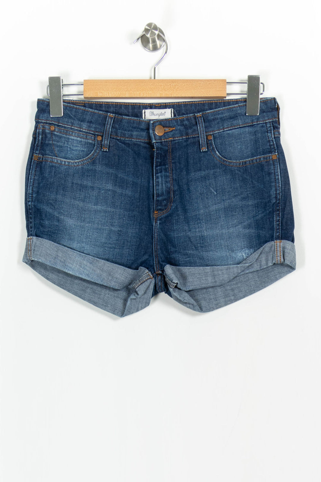 Short en Jean Bleu - Taille XS/34 de la marque Wrangler | PARAD102697 - Vendu par Paradigme - Image 2
