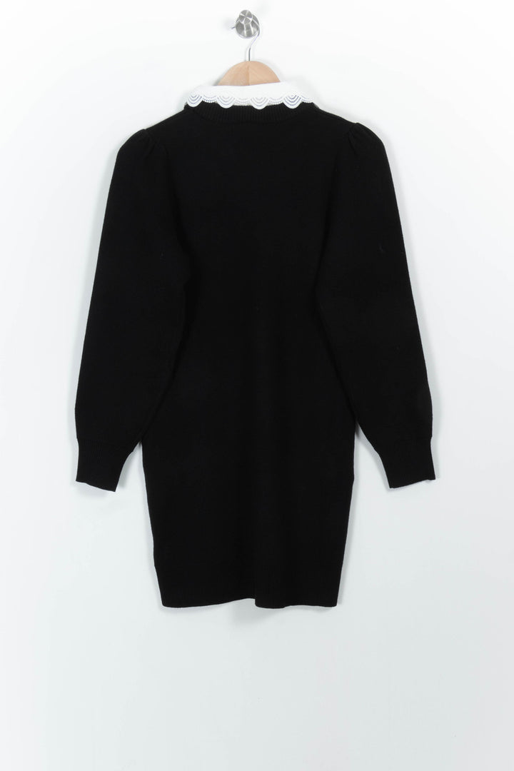 Robe Pull Noire et Blanche - Taille XS/34 de la marque Suncoo | PARAD102700 - Vendu par Paradigme - Image 4