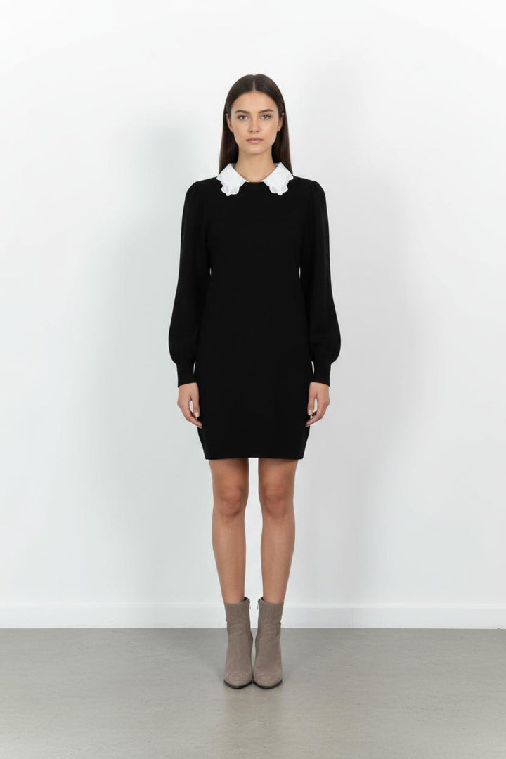 Robe Pull Noire et Blanche - Taille XS/34 de la marque Suncoo | PARAD102700 - Vendu par Paradigme - Image 1