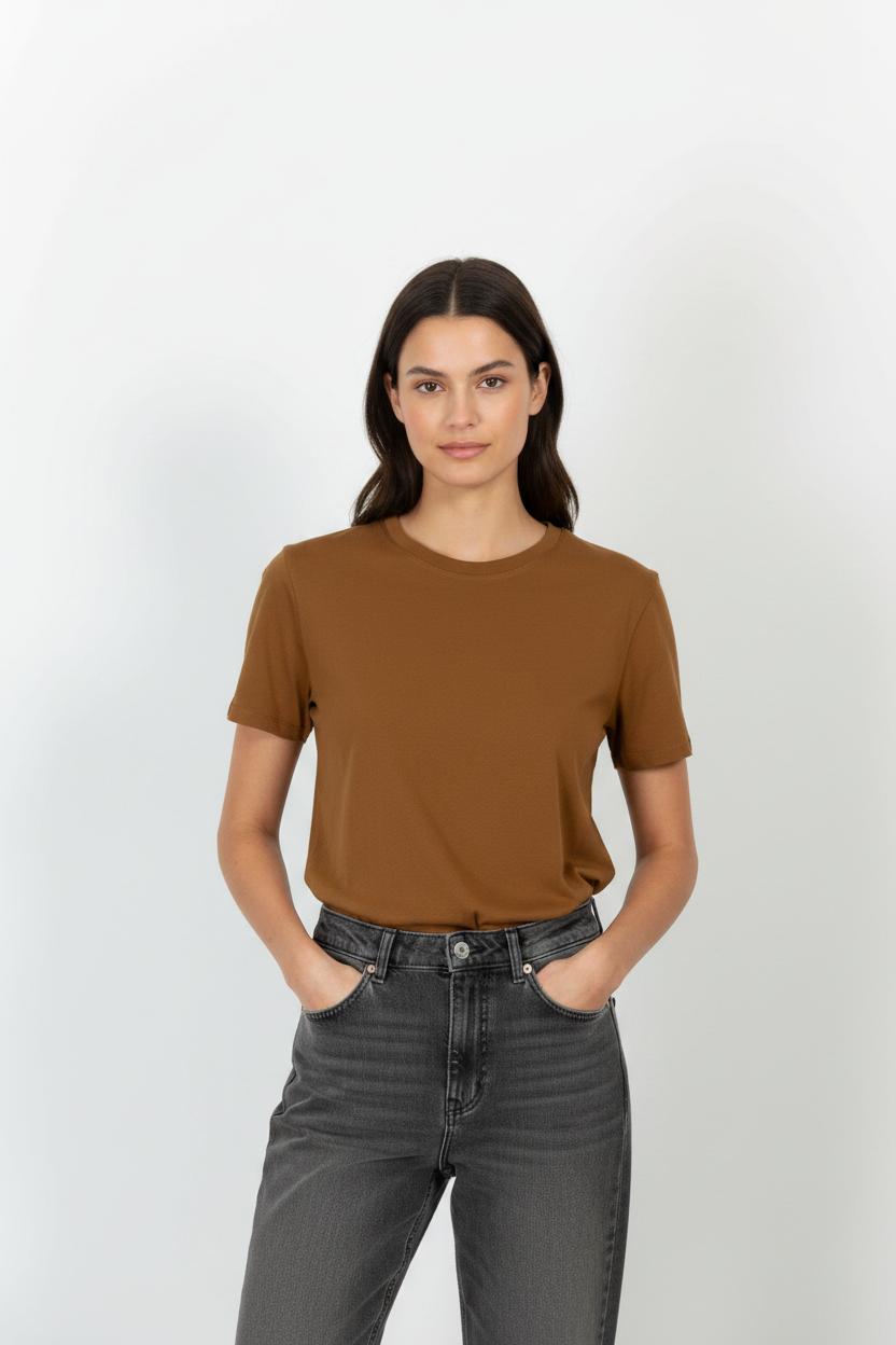 Tee-shirt Marron - Taille XXS/32 de la marque Sézane | PARAD102702 - Vendu par Paradigme - Image 1