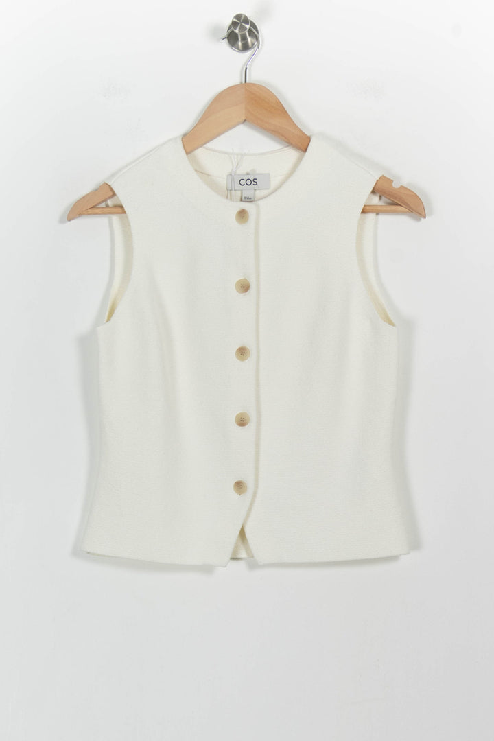 Gilet Blanc - Taille XS/34 de la marque COS | PARAD102704 - Vendu par Paradigme - Image 2