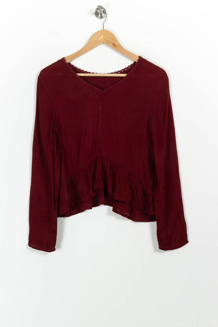 Blouse Bordeaux - Taille XS/34 de la marque Karl Marc John | PARAD102708 - Vendu par Paradigme - Image 4