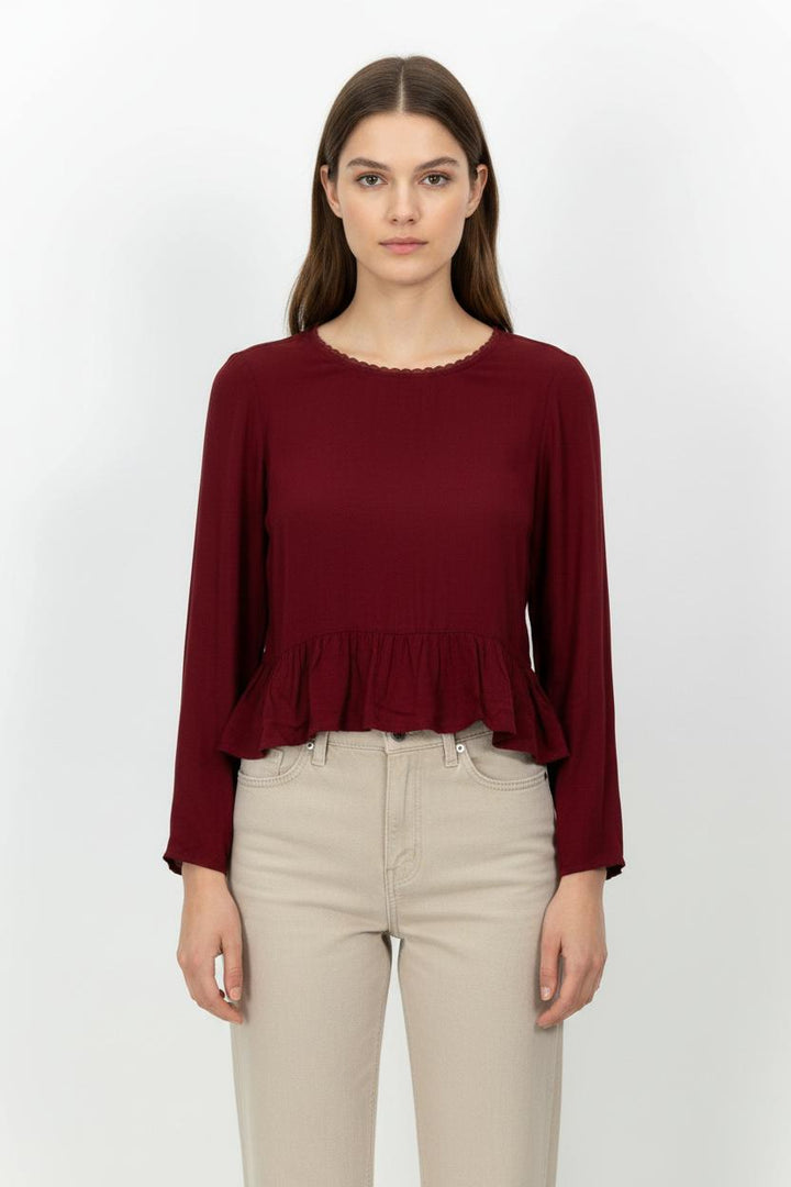 Blouse Bordeaux - Taille XS/34 de la marque Karl Marc John | PARAD102708 - Vendu par Paradigme - Image 1
