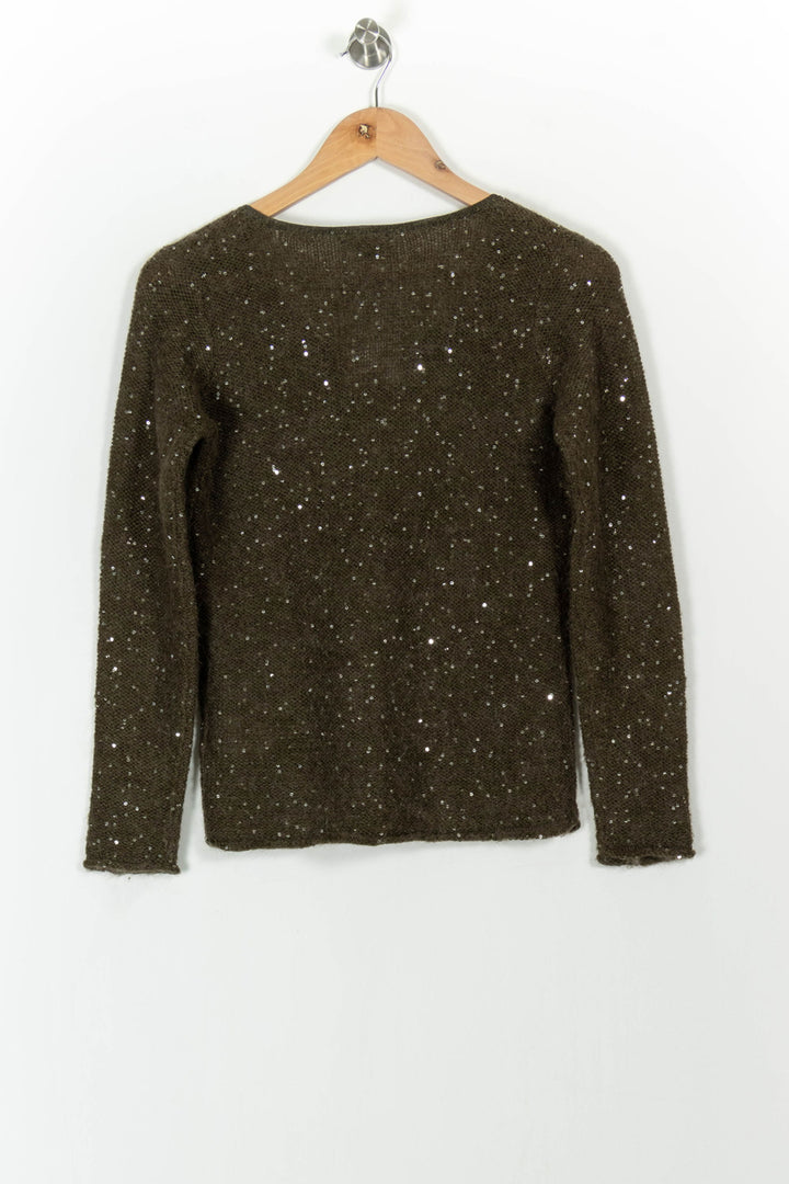 Pull Vert - Taille S/36 de la marque Caroll | PARAD102710 - Vendu par Paradigme - Image 4