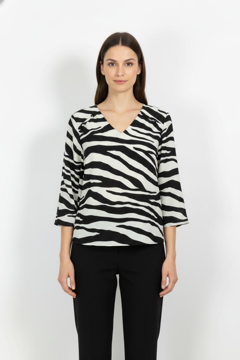Blouse Noire et Blanche - Taille XXL/44 de la marque Liu Jo | PARAD102711 - Vendu par Paradigme - Image 1
