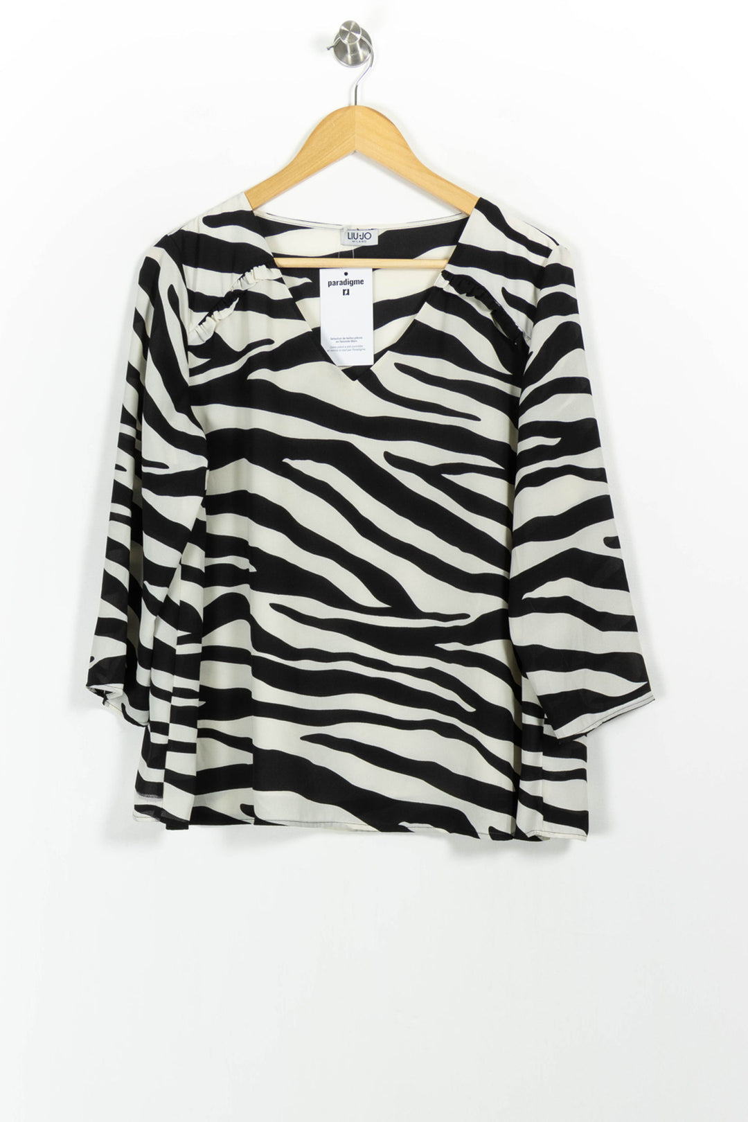 Blouse Noire et Blanche - Taille XXL/44 de la marque Liu Jo | PARAD102711 - Vendu par Paradigme - Image 2