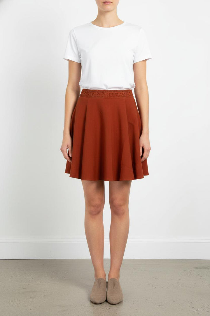 Jupe Évasée Orange - Taille M/38 de la marque Grace & Mila | PARAD102713 - Vendu par Paradigme - Image 1