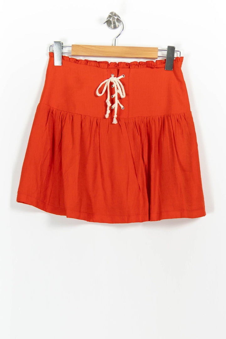 Jupe Courte Orange - Taille M/38 de la marque Grace & Mila | PARAD102717 - Vendu par Paradigme - Image 2