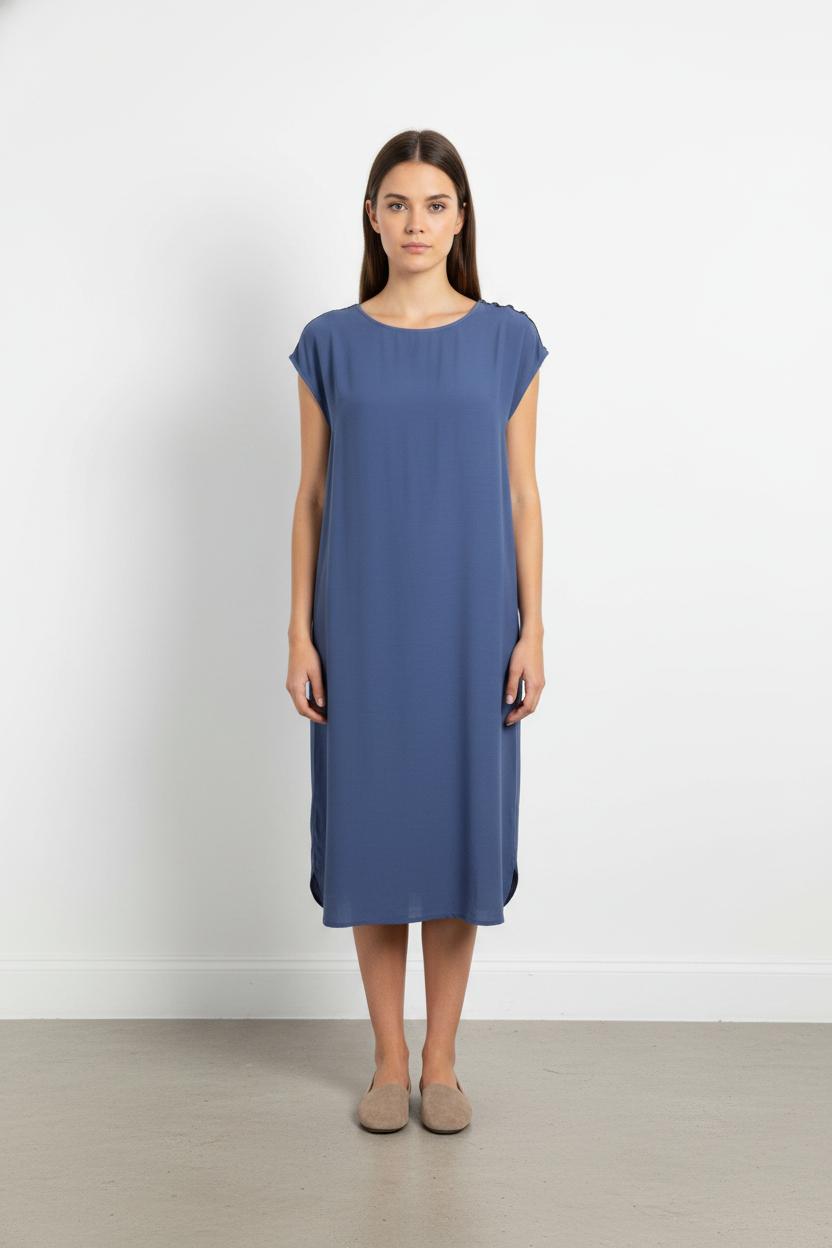 Robe Midi Bleue - Taille S/36 de la marque Comptoir des Cotonniers | PARAD102723 - Vendu par Paradigme - Image 1