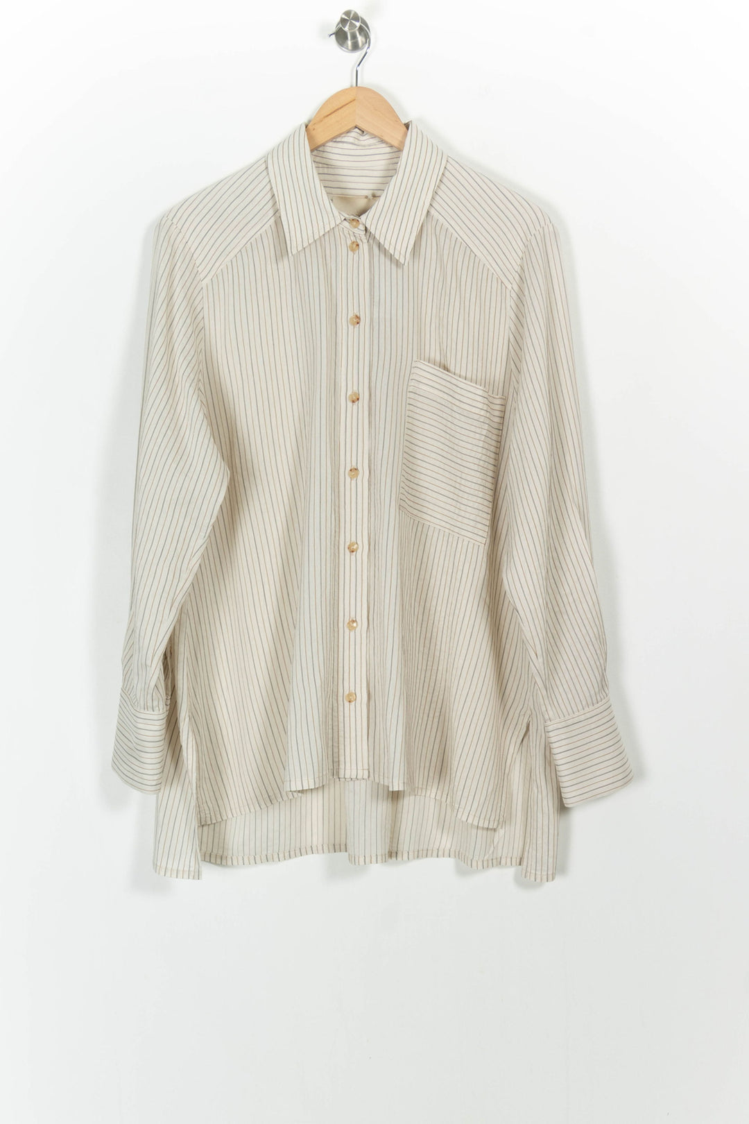Chemise Rayée Beige - Taille XXL/44 de la marque Momoni | PARAD102728 - Vendu par Paradigme - Image 2