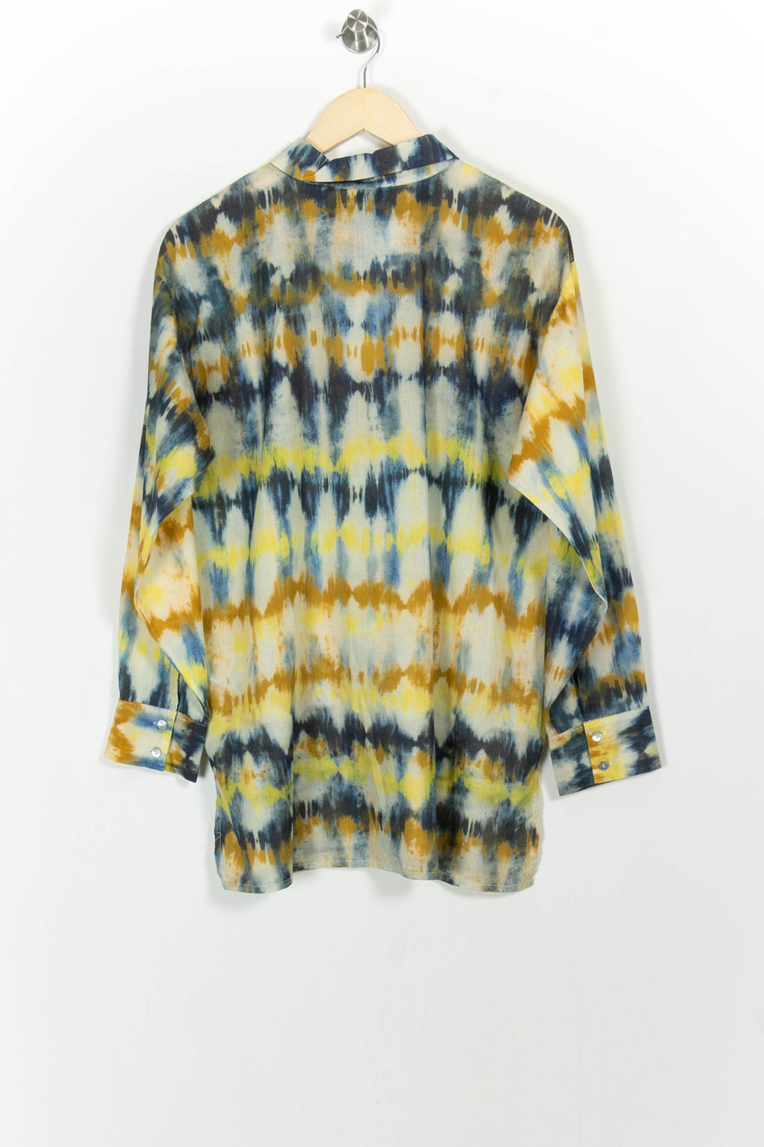 Chemisier Jaune et Bleu - Taille XL/42 de la marque La Fée Maraboutée | PARAD102737 - Vendu par Paradigme - Image 4