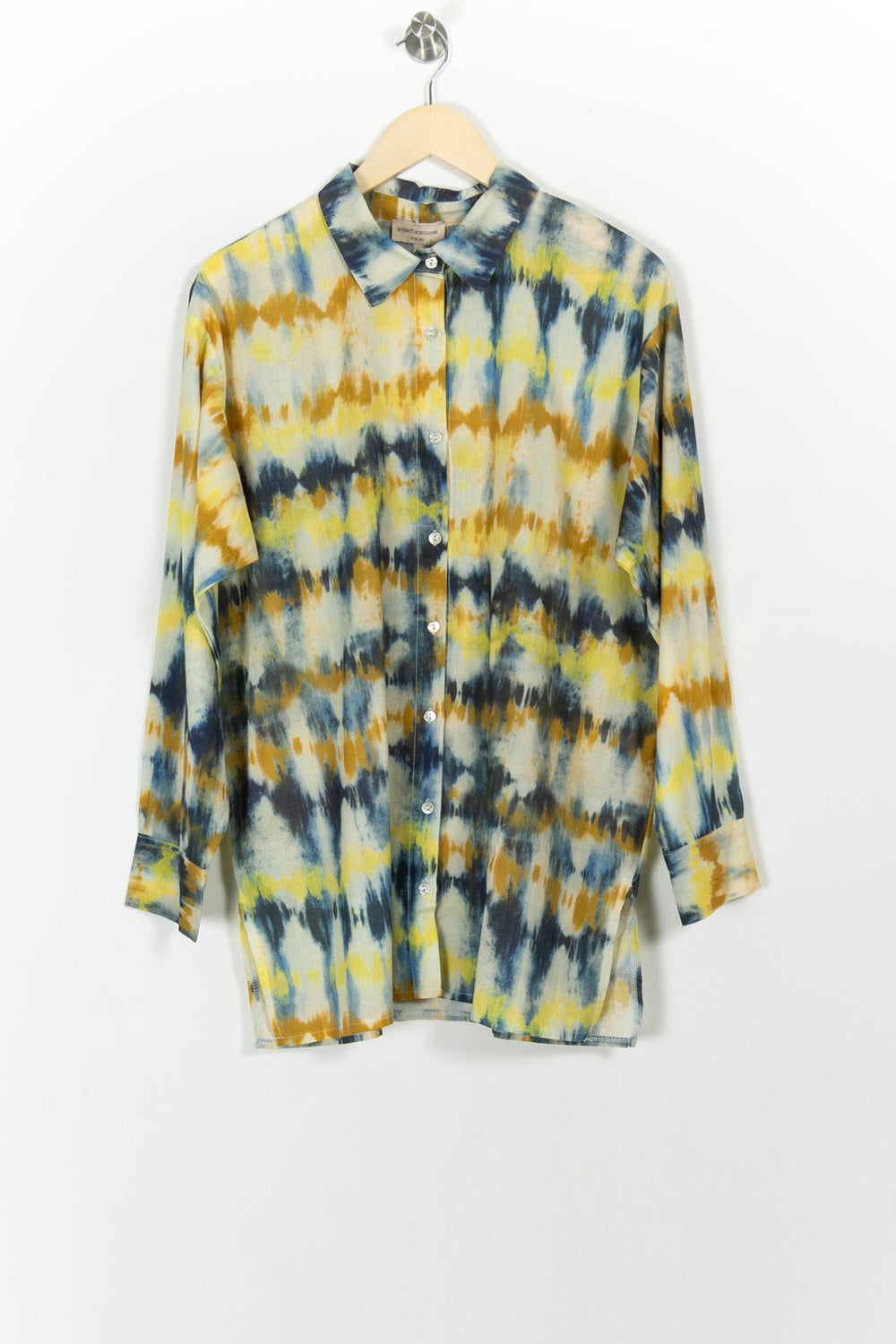 Chemisier Jaune et Bleu - Taille XL/42 de la marque La Fée Maraboutée | PARAD102737 - Vendu par Paradigme - Image 2