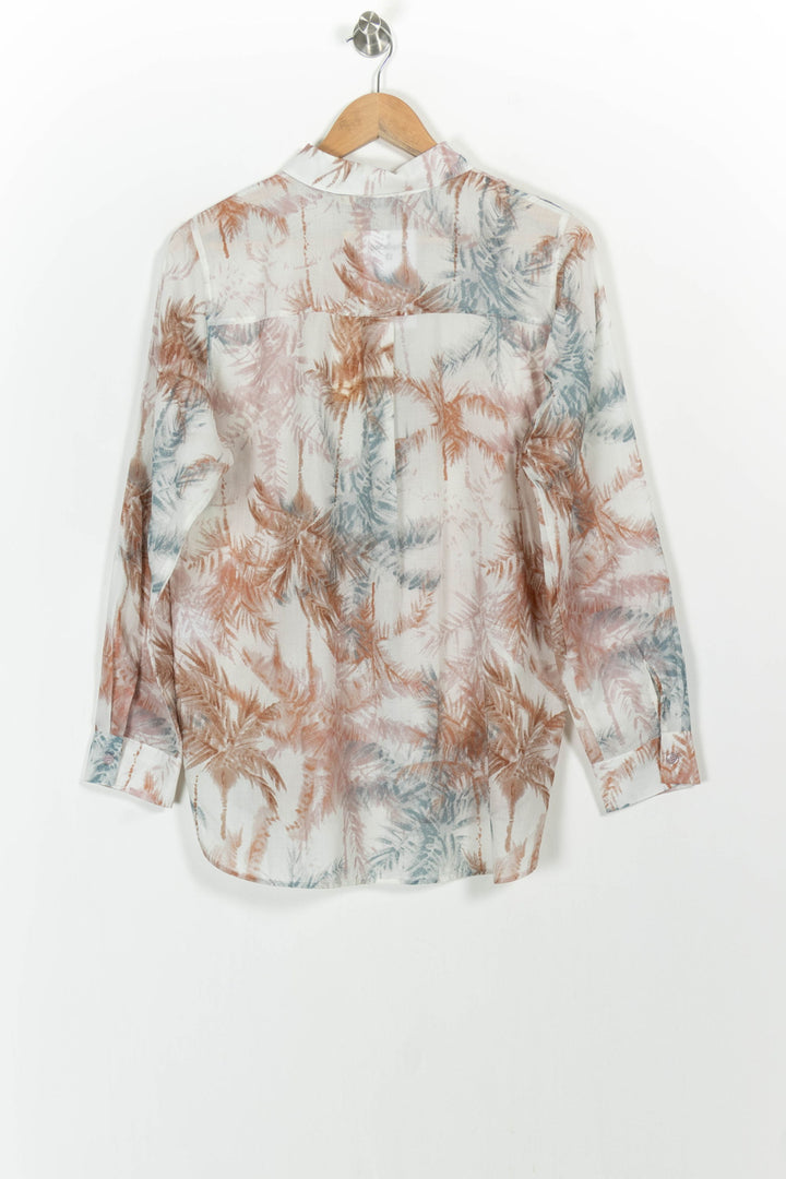 Chemisier Beige et Marron - Taille XL/42 de la marque La Fée Maraboutée | PARAD102738 - Vendu par Paradigme - Image 4