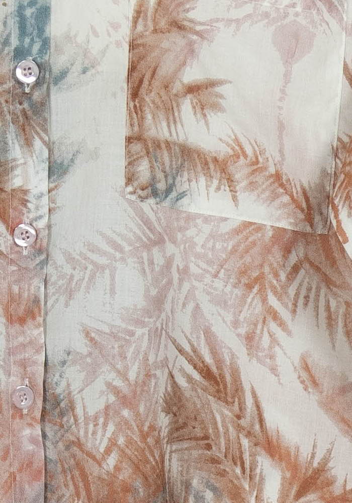 Chemisier Beige et Marron - Taille XL/42 de la marque La Fée Maraboutée | PARAD102738 - Vendu par Paradigme - Image 3