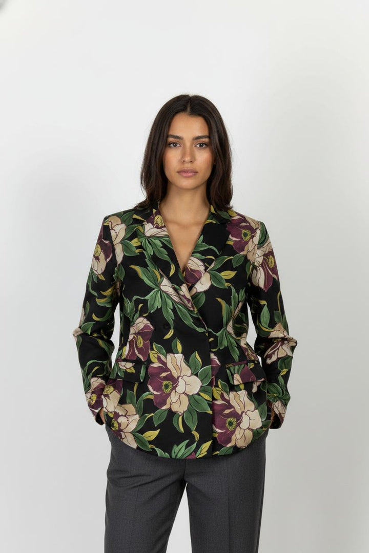 Blazer Vert et Noir - Taille XL/42 de la marque La Fée Maraboutée | PARAD102740 - Vendu par Paradigme - Image 1
