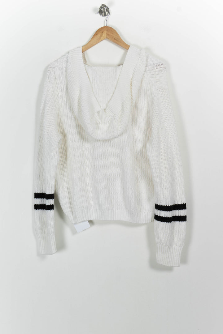 Cardigan Blanc et Noir - Taille XL/42 de la marque I.Code | PARAD102741 - Vendu par Paradigme - Image 4
