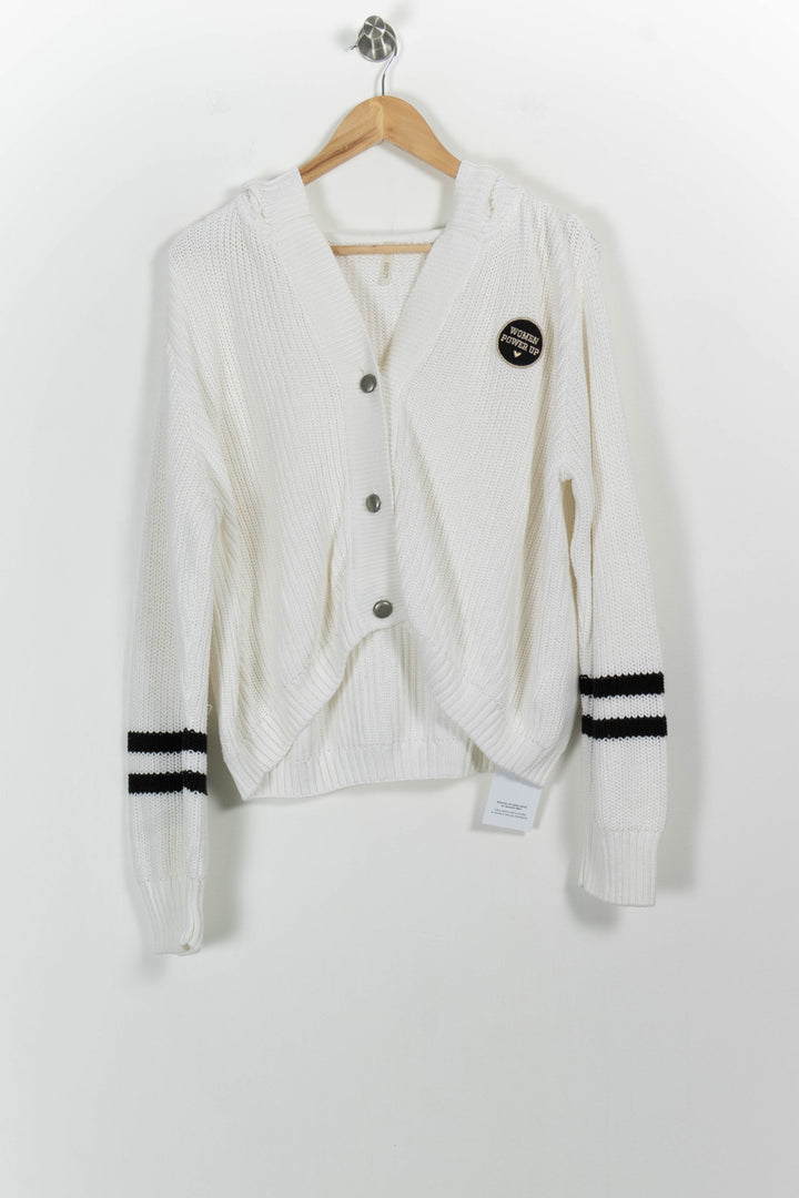 Cardigan Blanc et Noir - Taille XL/42 de la marque I.Code | PARAD102741 - Vendu par Paradigme - Image 2
