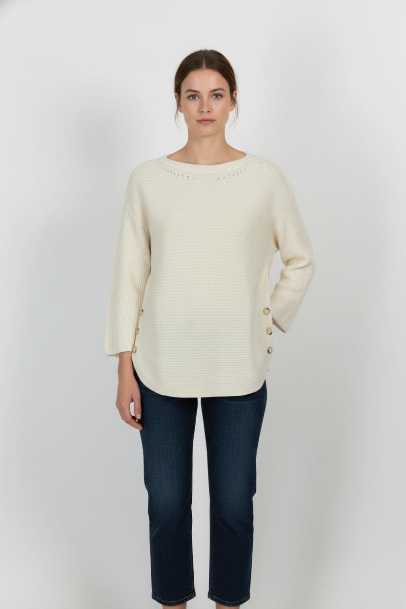 Pull Blanc - Taille L/40 de la marque Gerard Darel | PARAD102742 - Vendu par Paradigme - Image 1