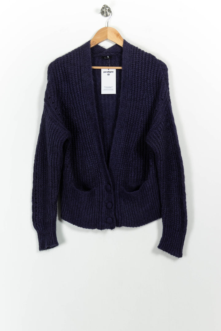 Cardigan Violet - Taille M/38 de la marque One Step | PARAD102744 - Vendu par Paradigme - Image 2