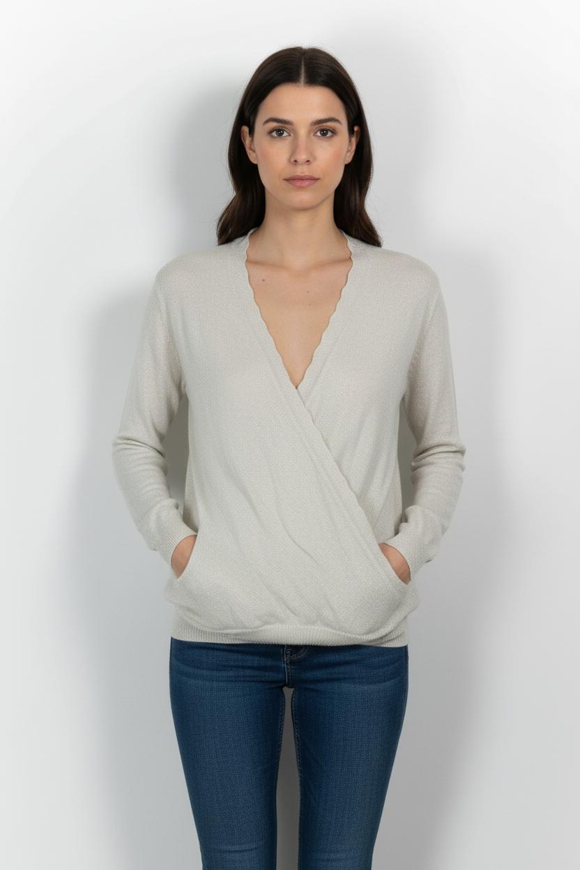 Cardigan Blanc - Taille XL/42 de la marque I.Code | PARAD102745 - Vendu par Paradigme - Image 1