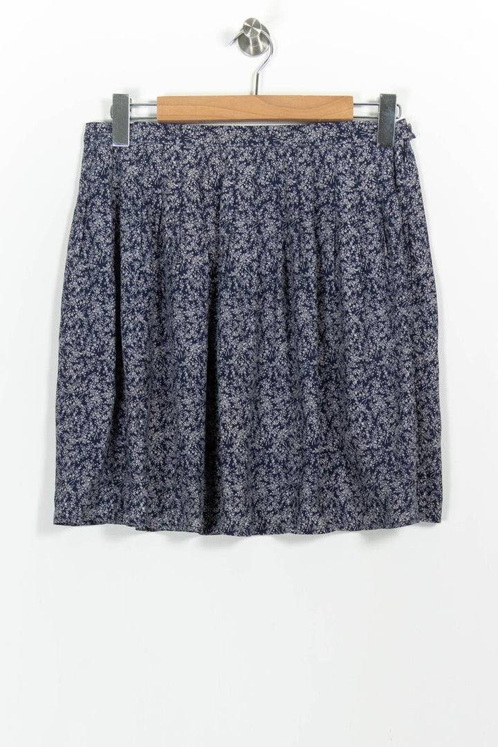 Jupe Plissée Bleue et Blanche - Taille L/40 de la marque Comptoir des Cotonniers | PARAD102748 - Vendu par Paradigme - Image 2