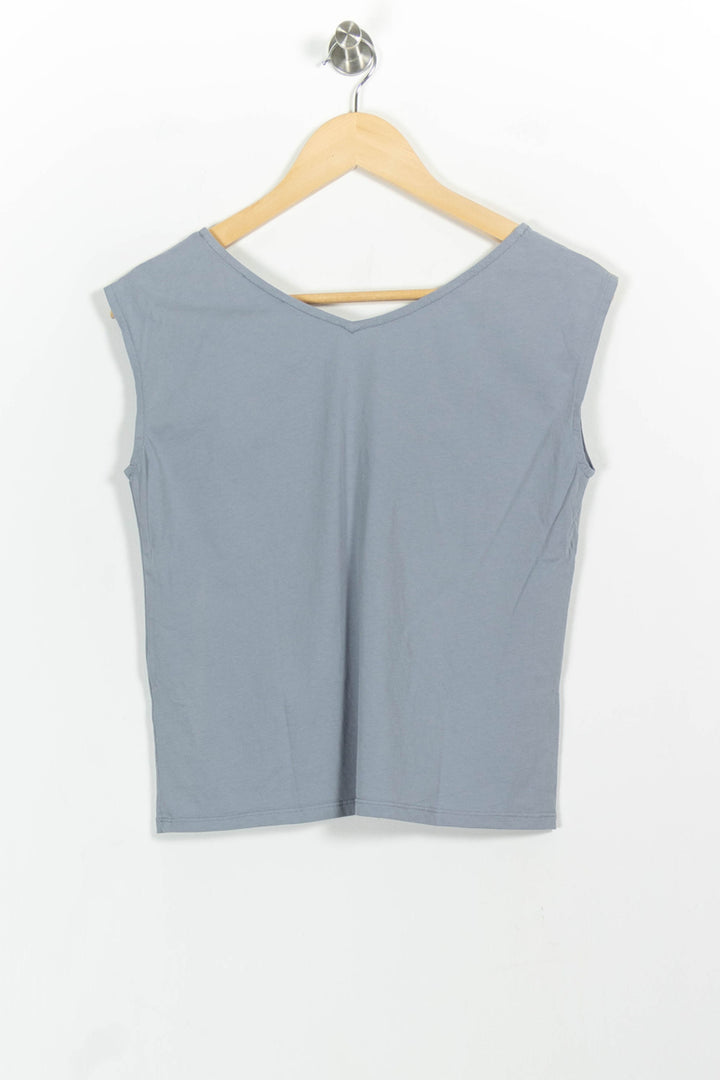 Débardeur Bleu - Taille S/36 de la marque Agnès b. | PARAD102750 - Vendu par Paradigme - Image 4