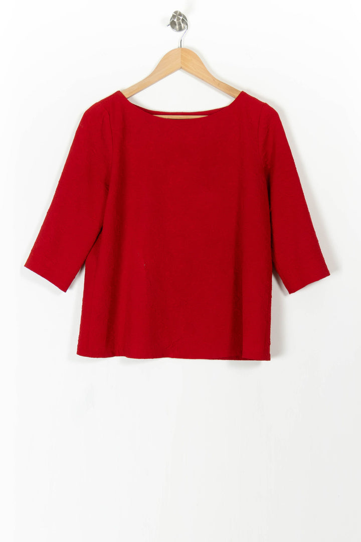 Blouse Rouge - Taille M/38 de la marque Claudie Pierlot | PARAD102757 - Vendu par Paradigme - Image 2