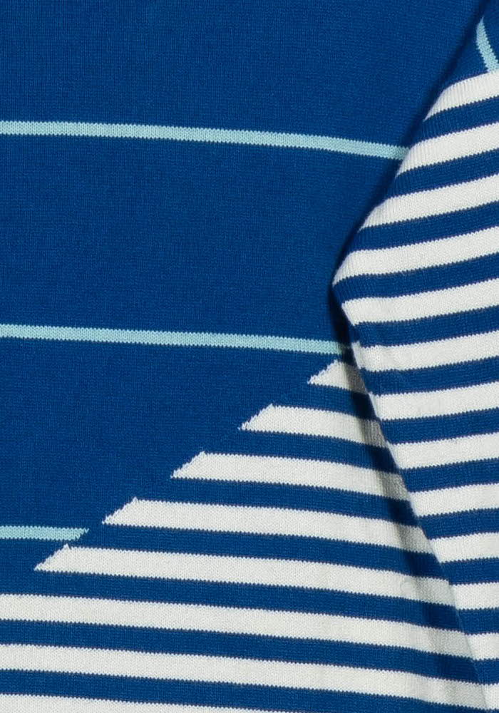 Pull Marin Bleu et Blanc - Taille M/38 de la marque Maison Montagut | PARAD102758 - Vendu par Paradigme - Image 3