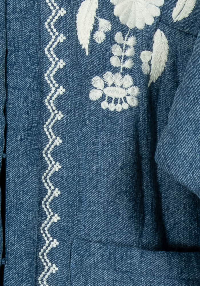 Veste Bleue et Blanche - Taille XS/34 de la marque Louise Misha | PARAD102776 - Vendu par Paradigme - Image 3