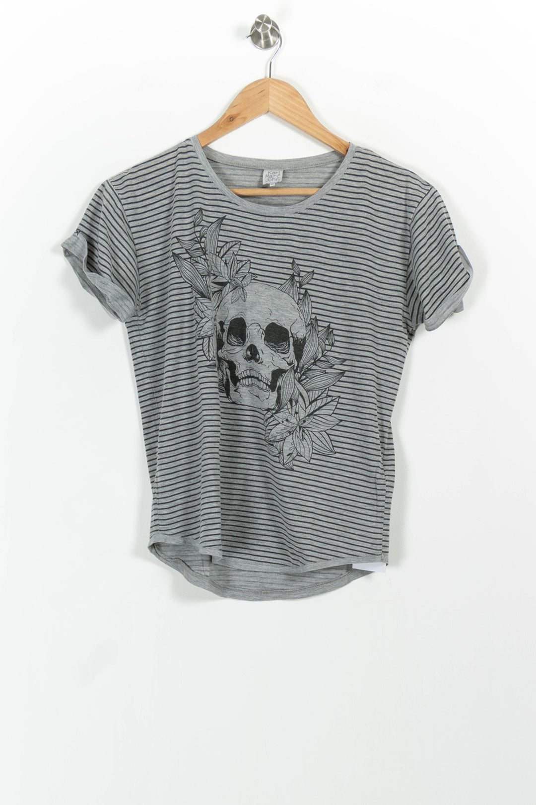 Tee-shirt gris et noir - Taille XS/34 de la marque Karl Marc John | PARAD102777 - Vendu par Paradigme - Image 2