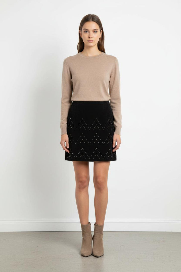 Jupe Courte Noire - Taille S/36 de la marque Sandro | PARAD102778 - Vendu par Paradigme - Image 1