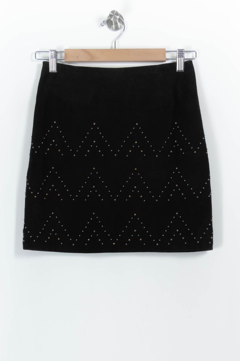 Jupe Courte Noire - Taille S/36 de la marque Sandro | PARAD102778 - Vendu par Paradigme - Image 2