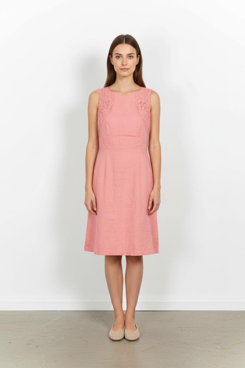 Robe Sans Manches Rose - Taille S/36 de la marque Derhy | PARAD102780 - Vendu par Paradigme - Image 1