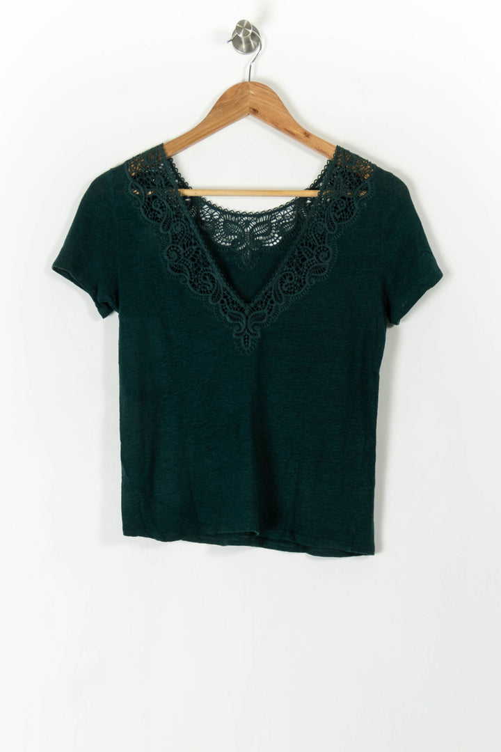 Tee-shirt Vert - Taille XS/34 de la marque Sézane | PARAD102784 - Vendu par Paradigme - Image 4