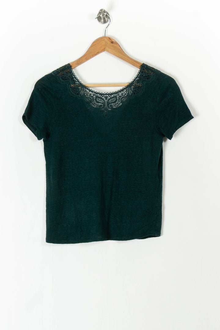Tee-shirt Vert - Taille XS/34 de la marque Sézane | PARAD102784 - Vendu par Paradigme - Image 2