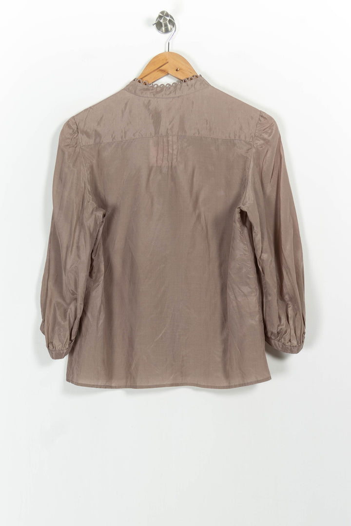 Blouse Beige - Taille L/40 de la marque Gerard Darel | PARAD102787 - Vendu par Paradigme - Image 4