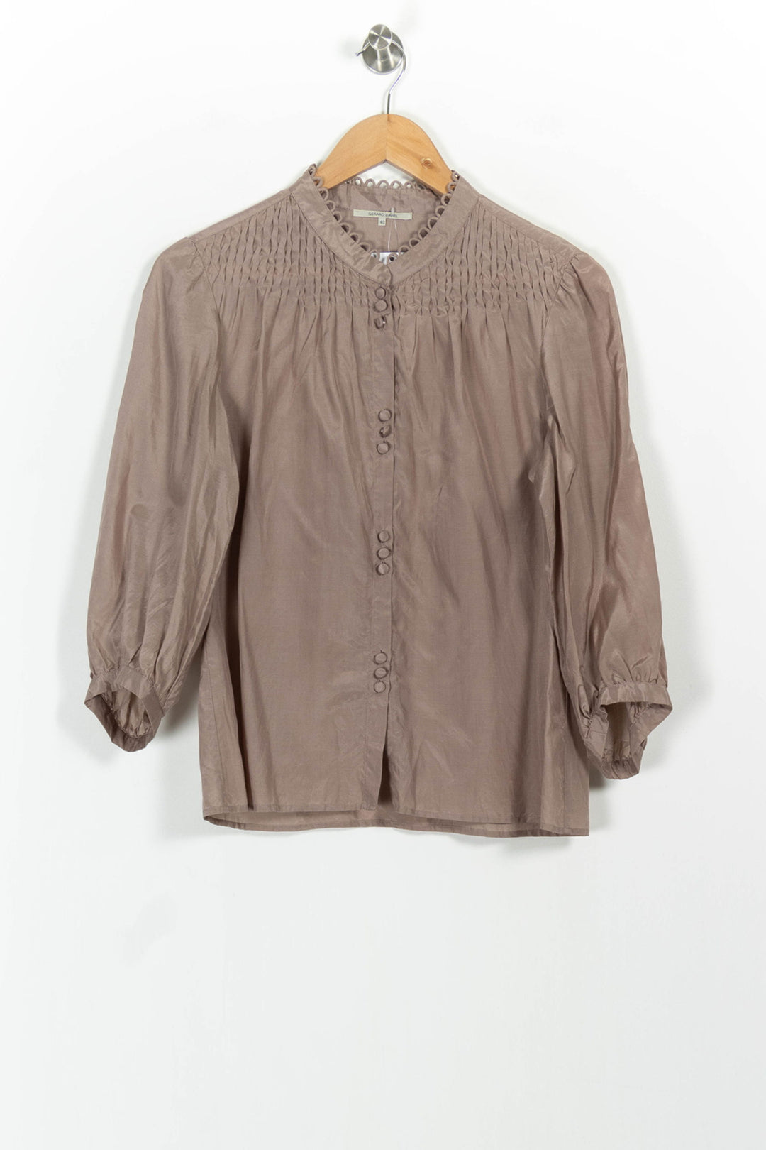 Blouse Beige - Taille L/40 de la marque Gerard Darel | PARAD102787 - Vendu par Paradigme - Image 2
