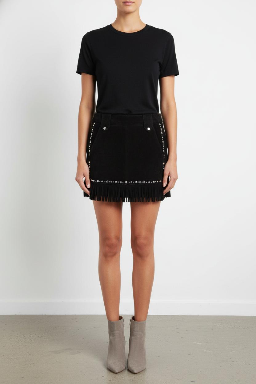 Jupe Courte Noire - Taille S/36 de la marque Maje | PARAD102789 - Vendu par Paradigme - Image 1