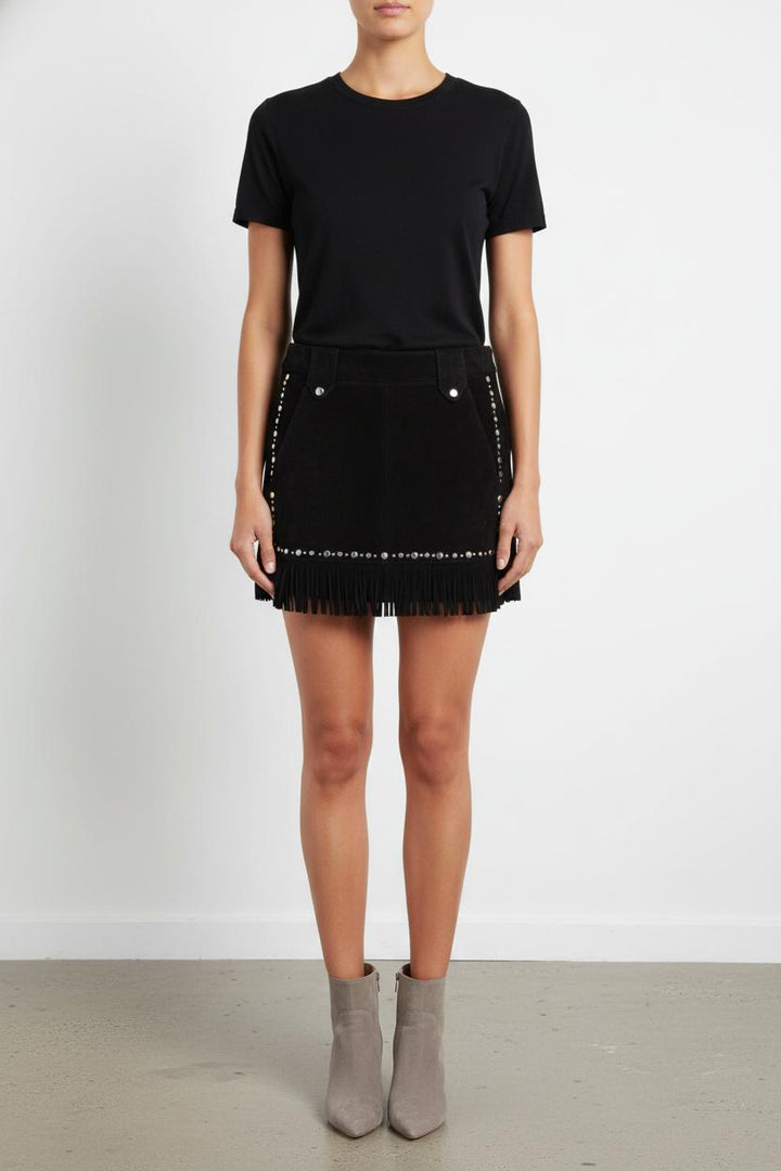 Jupe Courte Noire - Taille S/36 de la marque Maje | PARAD102789 - Vendu par Paradigme - Image 1