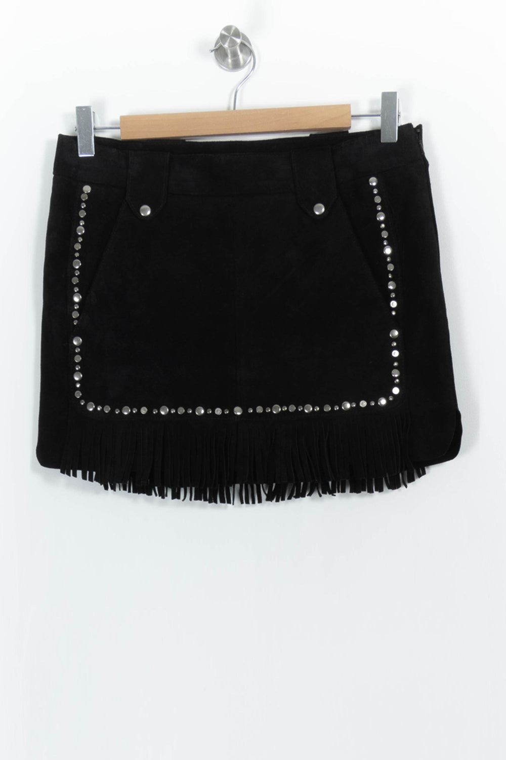 Jupe Courte Noire - Taille S/36 de la marque Maje | PARAD102789 - Vendu par Paradigme - Image 2