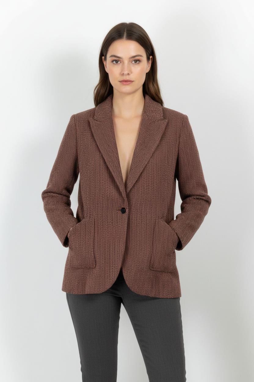 Blazer Bordeaux - Taille S/36 de la marque ba&sh | PARAD102792 - Vendu par Paradigme - Image 1